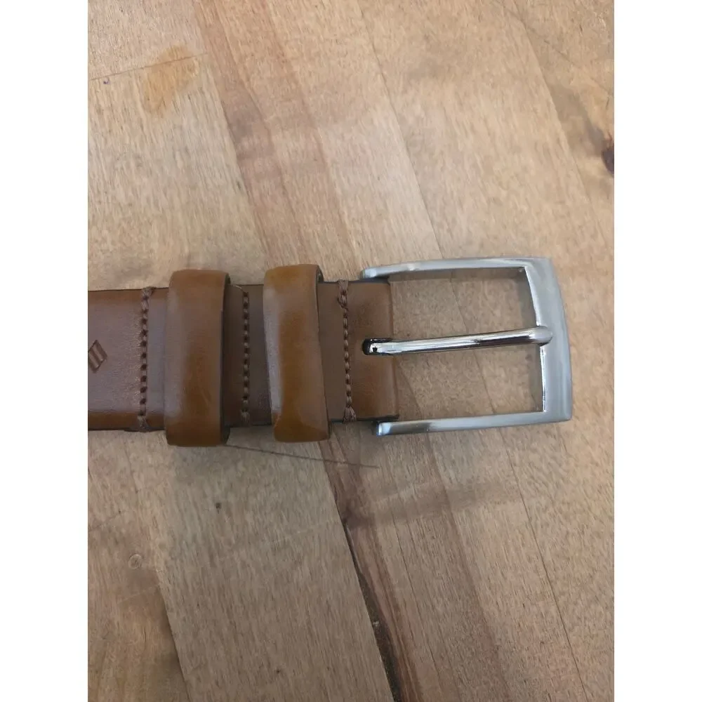 Joseph Abboud Men's Brown Genuine Leather Belt Handcrafted In Italy Sz 42 / 105